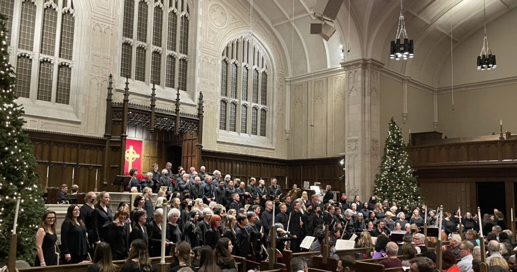 Elmer Iseler Singers, Lydia Adams conductor with VIVA Chamber Singers and Amadeus Choir - 2023 Handel’s Messiah concert (Photo: Victoria Shalygin)